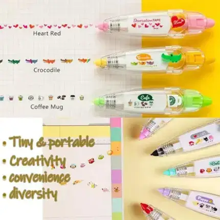 Adorable Animal Press-Style Decoration Pen – DIY Craft Tool